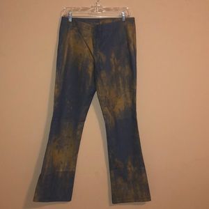 Heart moon star gold wash jeans